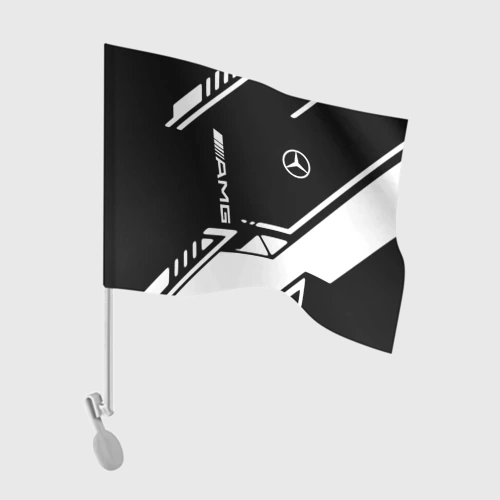 Флаг для автомобиля Mercedes bens geometry