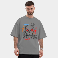 Мужская футболка Oversize хлопок premium Мёртвый внутри - фото 2