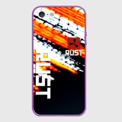 Чехол для iPhone 5/5S матовый RUST краски текстура абстрактная