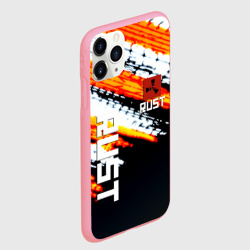 Чехол для iPhone 11 Pro Max матовый RUST краски текстура абстрактная - фото 2