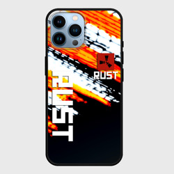 Чехол для iPhone 14 Pro Max RUST краски текстура абстрактная