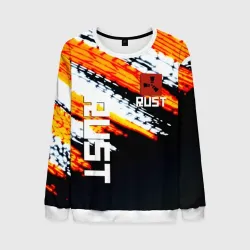 Мужской свитшот 3D RUST краски текстура абстрактная