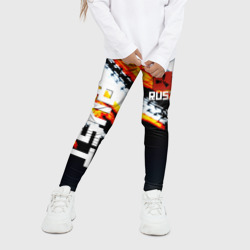 Детские леггинсы 3D RUST краски текстура абстрактная - фото 2