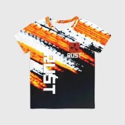 Детская футболка 3D RUST краски текстура абстрактная