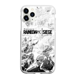 Чехол для iPhone 11 Pro Max матовый Rainbow Six white graphite