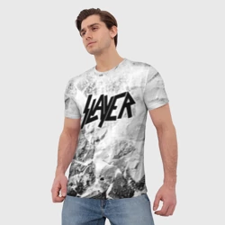 Мужская футболка 3D Slayer white graphite - фото 2