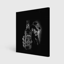 Холст квадратный Motorhead - Ian Kilmister whiskey 