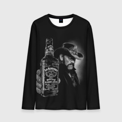 Мужской лонгслив 3D Motorhead - Ian Kilmister whiskey 