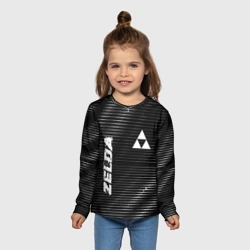 Детский лонгслив 3D Zelda metal game lines - фото 2