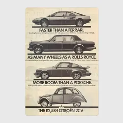 Магнитный плакат 2Х3 Citroen автомобиль
