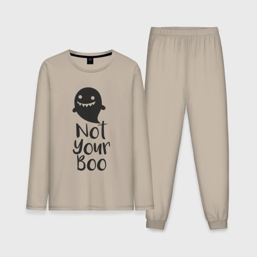 Мужская пижама с лонгсливом хлопок Not your boo