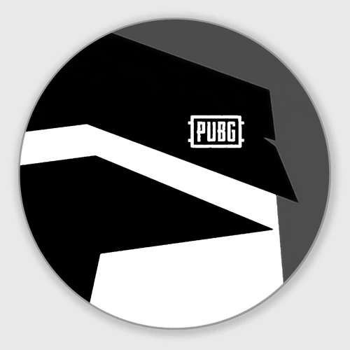 Круглый коврик для мышки PUBG online geometry