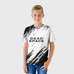 Детская футболка 3D Dead space чёрные краски - фото 2