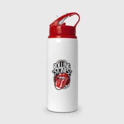 Бутылка для воды с трубочкой Rolling Stones - tongue 