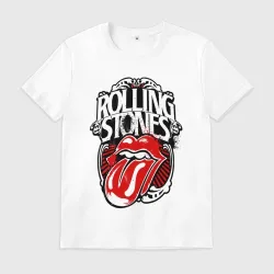 Мужская футболка хлопок Rolling Stones - tongue 