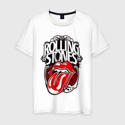 Мужская футболка хлопок Rolling Stones - tongue 