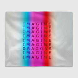 Плед 3D Imagine Dragons neon rock