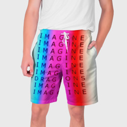 Мужские шорты 3D Imagine Dragons neon rock