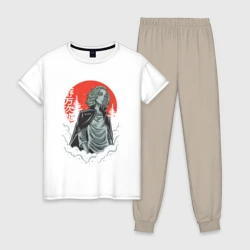 Женская пижама с белой футболкой хлопок Токийские мстители Манджиро Сано