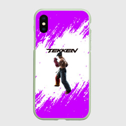 Чехол для iPhone XS Max матовый Tekken неоновые краски