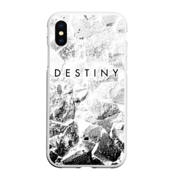Чехол для iPhone XS Max матовый Destiny white graphite