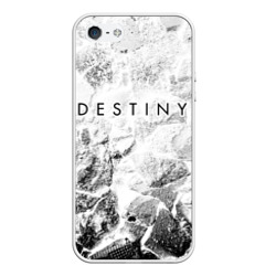 Чехол для iPhone 5/5S матовый Destiny white graphite
