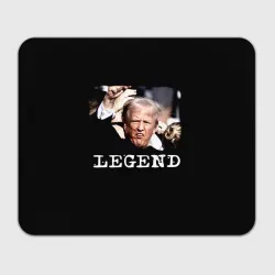 Прямоугольный коврик для мышки Мем Трамп после покушения: легенда