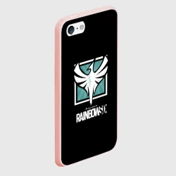 Чехол для iPhone 5/5S матовый Rainbow six logo game ubisoft - фото 2