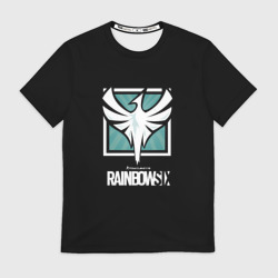 Мужская футболка 3D Rainbow six logo game ubisoft