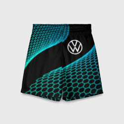 Детские спортивные шорты 3D Volkswagen electro hexagon