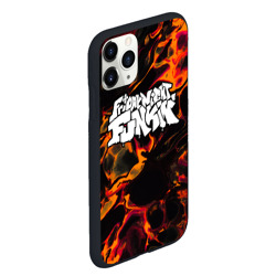 Чехол для iPhone 11 Pro Max матовый Friday Night Funkin red lava - фото 2