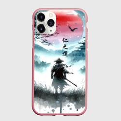Чехол для iPhone 11 Pro Max матовый Japanese samurai - ghost of Tsushima