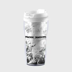 Термокружка-непроливайка Imagine Dragons white graphite