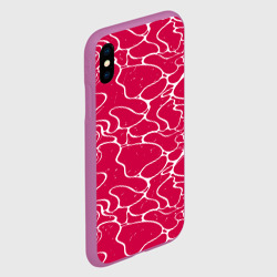 Чехол для iPhone XS Max матовый Яркий абстрактный паттерн для спорта - фото 2