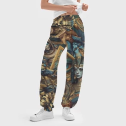 Женские джоггеры оверсайз 3D Фараон Клеопатра и Божества древнего Египта - фото 2