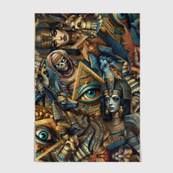 Постер Фараон Клеопатра и Божества древнего Египта