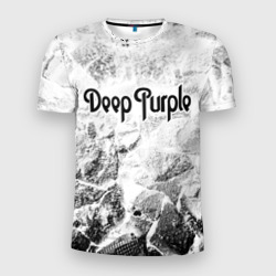 Мужская футболка 3D Slim Deep Purple white graphite