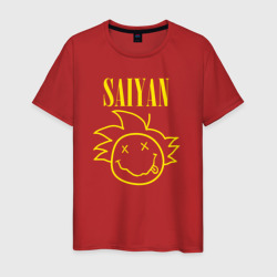 Мужская футболка хлопок Saiyan Dragon Ball 
