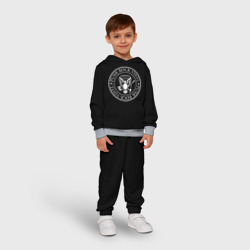 Детский костюм с толстовкой 3D Ramones logo rock - фото 2