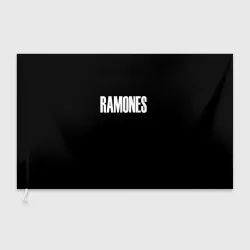 Флаг 3D Ramones white logo