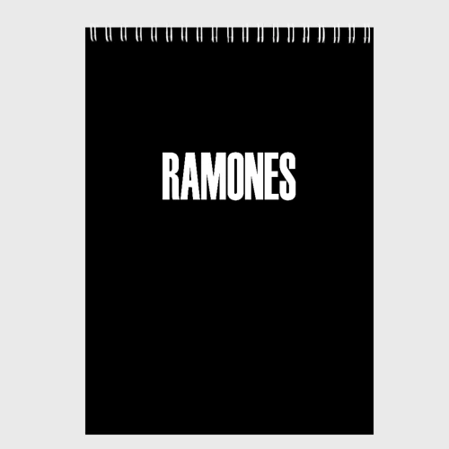 Скетчбук Ramones white logo