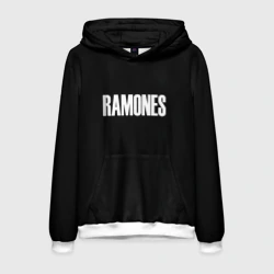 Мужская толстовка 3D Ramones white logo