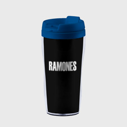 Термокружка-непроливайка Ramones white logo