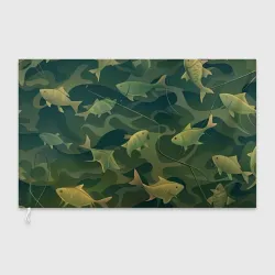 Флаг 3D Рыбы-камуфляж