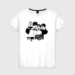 Женская футболка хлопок Arctic Monkeys band
