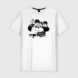 Мужская футболка хлопок Slim Arctic Monkeys band