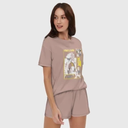 Женская пижама с шортиками хлопок Haikyuu!! Хаику Волейбол Бокуто сова - фото 2