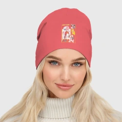 Женская шапка демисезонная Haikyuu!! Хаику Волейбол Бокуто сова - фото 2