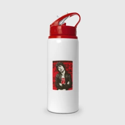 Бутылка для воды с трубочкой Мик Джаггер