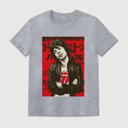 Мужская футболка хлопок Мик Джаггер